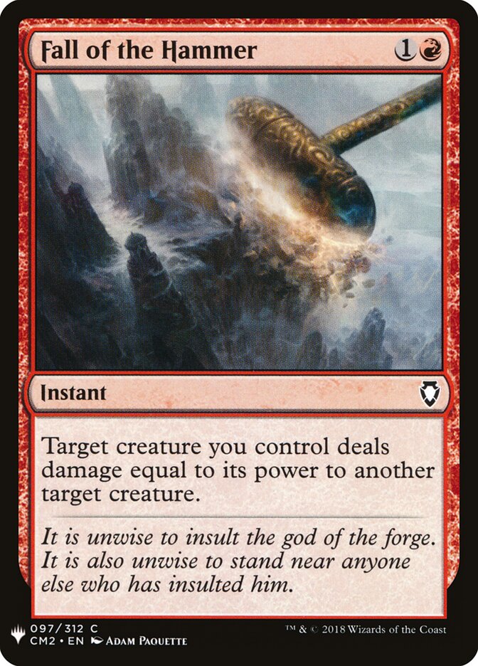 Queda do Martelo / Fall of the Hammer - Magic: The Gathering - MoxLand