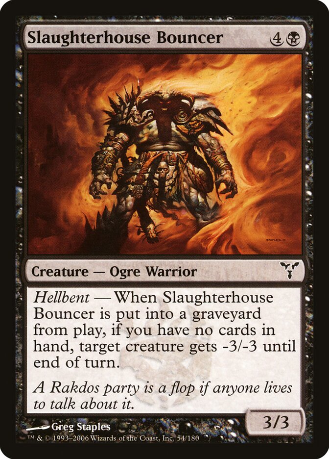 Segurança do Matadouro / Slaughterhouse Bouncer - Magic: The Gathering - MoxLand