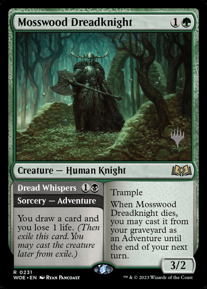 Cavaleiro do Pavor de Bosquemusgo / Mosswood Dreadknight - Magic: The Gathering - MoxLand