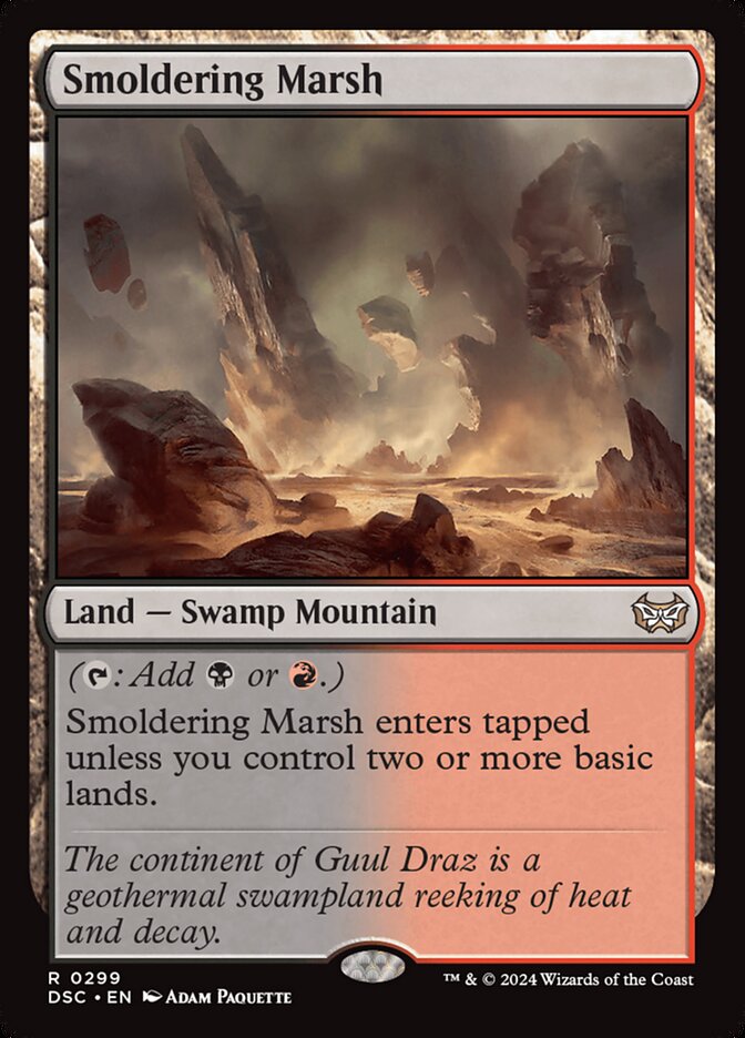 Pântano Ardente / Smoldering Marsh - Magic: The Gathering - MoxLand