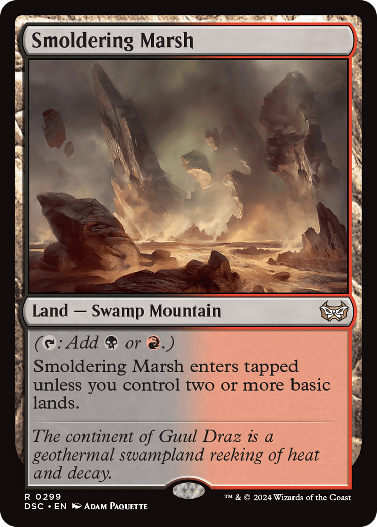 Pântano Ardente / Smoldering Marsh - Magic: The Gathering - MoxLand