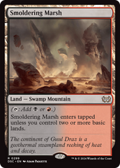 Pântano Ardente / Smoldering Marsh - Magic: The Gathering - MoxLand