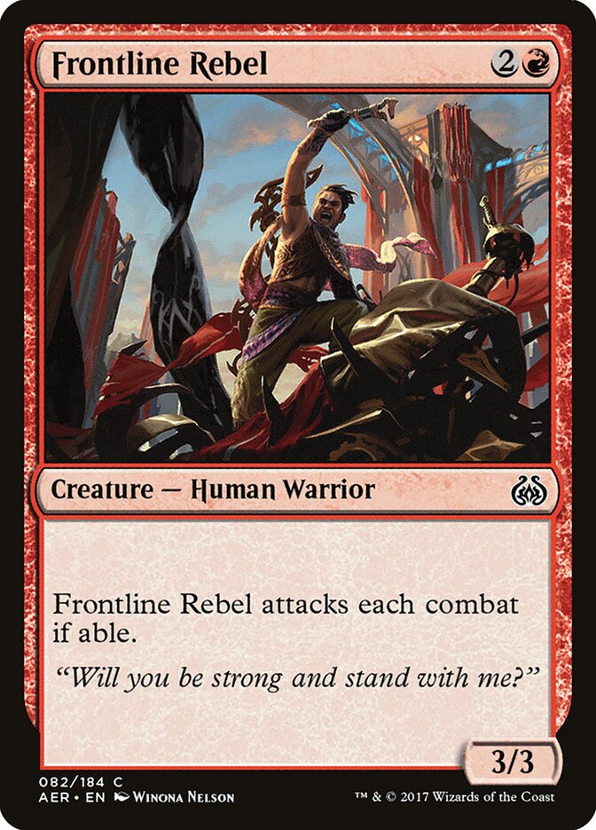 Rebelde na Linha de Frente / Frontline Rebel - Magic: The Gathering - MoxLand