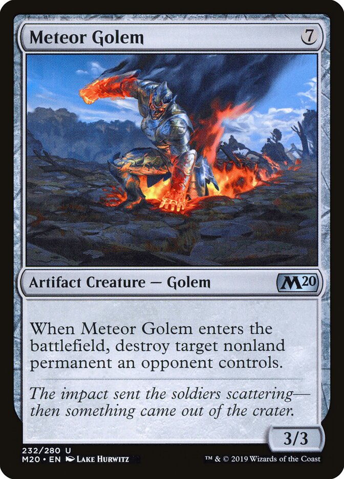 Golem Meteórico / Meteor Golem - Magic: The Gathering - MoxLand