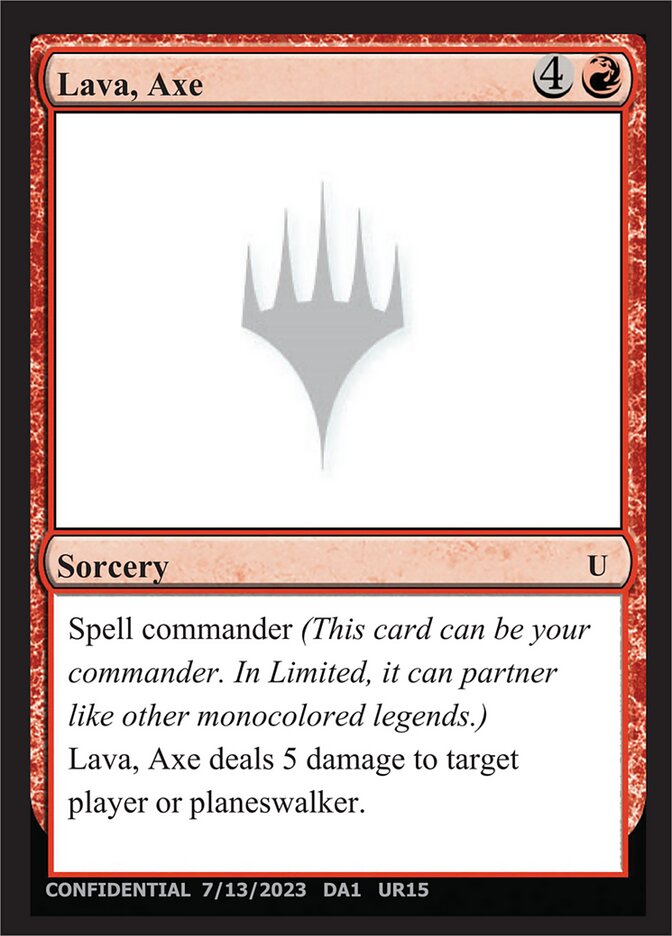 Machado de Lava / Lava Axe - Magic: The Gathering - MoxLand