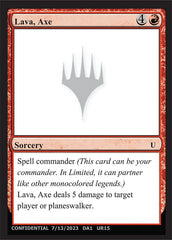 Machado de Lava / Lava Axe - Magic: The Gathering - MoxLand