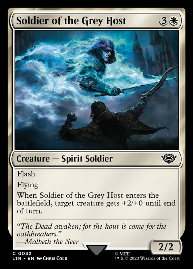 Soldado da Hoste Cinzenta / Soldier of the Grey Host - Magic: The Gathering - MoxLand