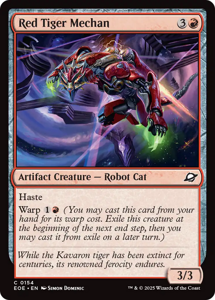 Mecano Tigre Vermelho / Red Tiger Mechan - Magic: The Gathering - MoxLand