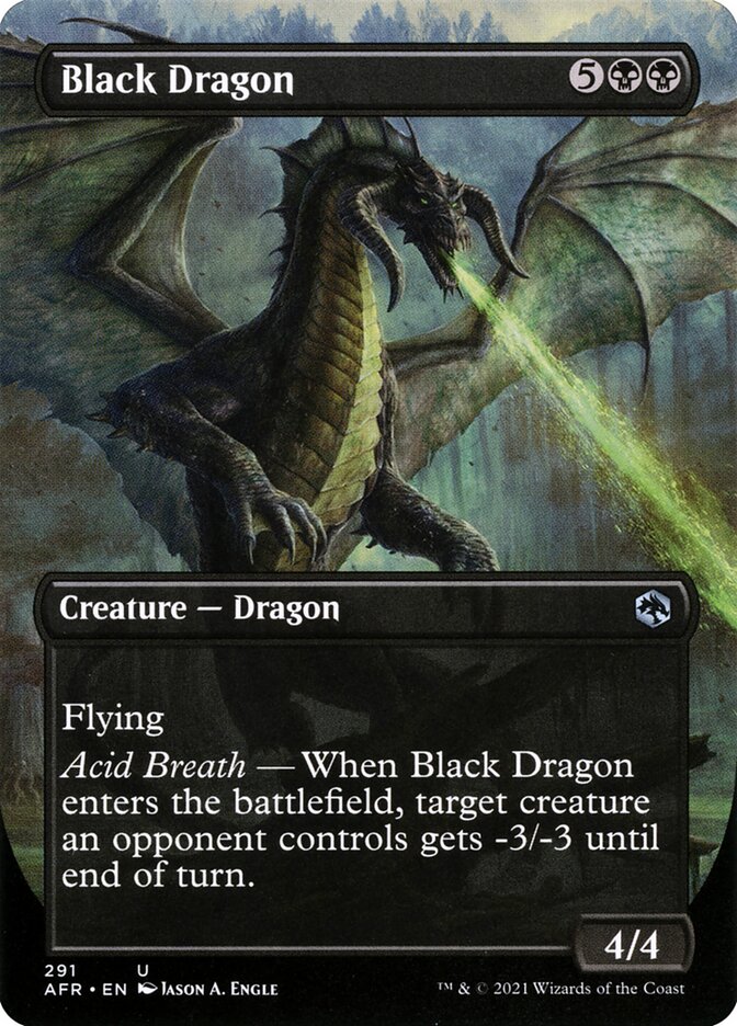 Dragão Negro / Black Dragon - Magic: The Gathering - MoxLand