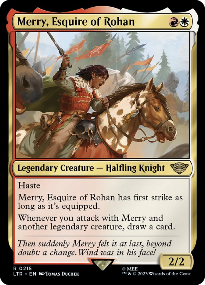 Merry, Escudeiro de Rohan / Merry, Esquire of Rohan - Magic: The Gathering - MoxLand