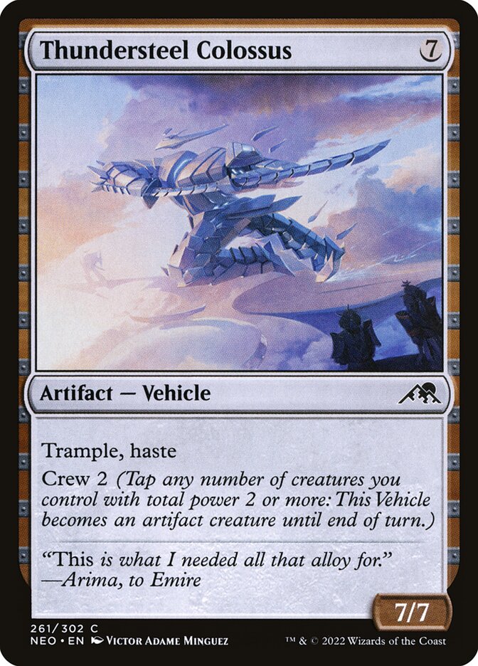 Colosso Trovão de Aço / Thundersteel Colossus - Magic: The Gathering - MoxLand