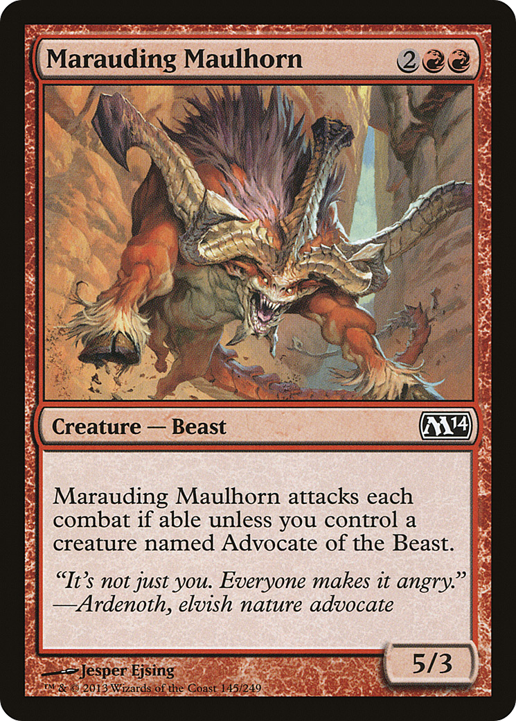 Bate-chifre Saqueador / Marauding Maulhorn - Magic: The Gathering - MoxLand