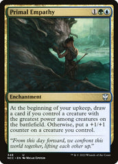 Empatia Primal / Primal Empathy - Magic: The Gathering - MoxLand