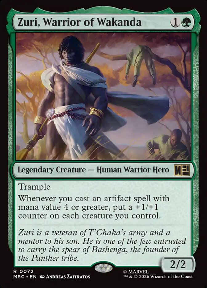 Zuri, Warrior of Wakanda - Magic: The Gathering - MoxLand