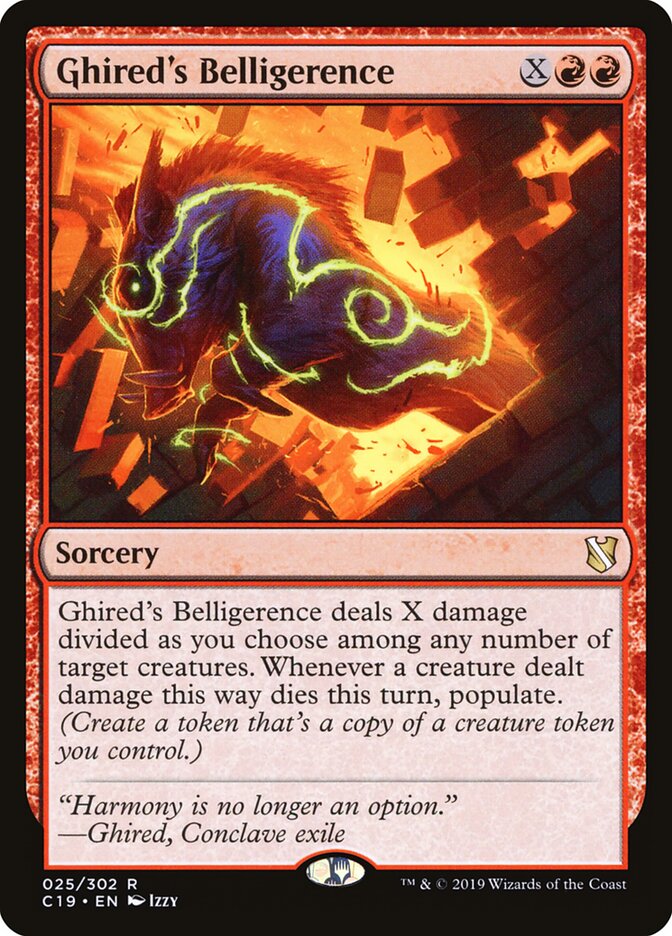 Beligerância de Ghired / Ghired's Belligerence - Magic: The Gathering - MoxLand