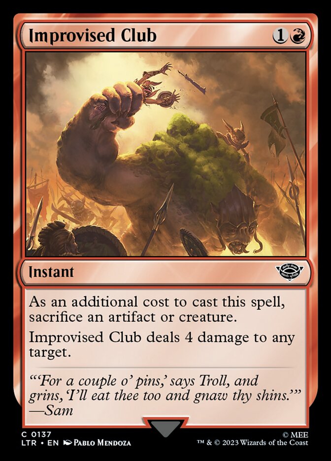 Porrete Improvisado / Improvised Club - Magic: The Gathering - MoxLand