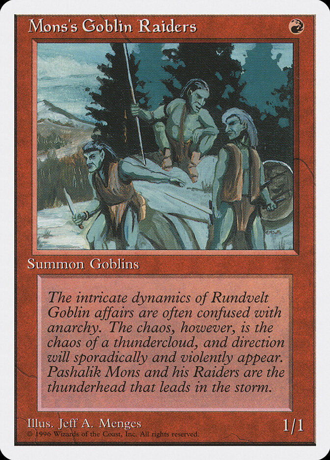 Goblins Salteadores do Mons / Mons's Goblin Raiders - Magic: The Gathering - MoxLand