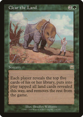 Limpar o Terreno / Clear the Land - Magic: The Gathering - MoxLand
