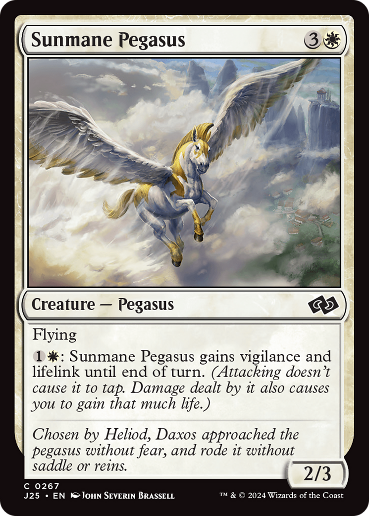 Pégaso da Crina Solar / Sunmane Pegasus - Magic: The Gathering - MoxLand