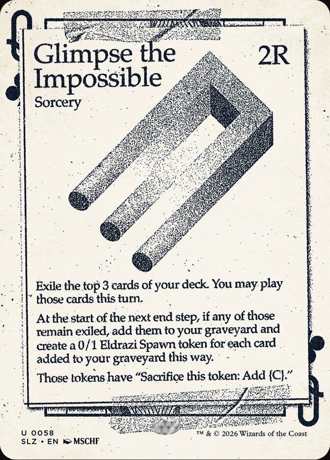Vislumbre do Impossível / Glimpse the Impossible - Magic: The Gathering - MoxLand