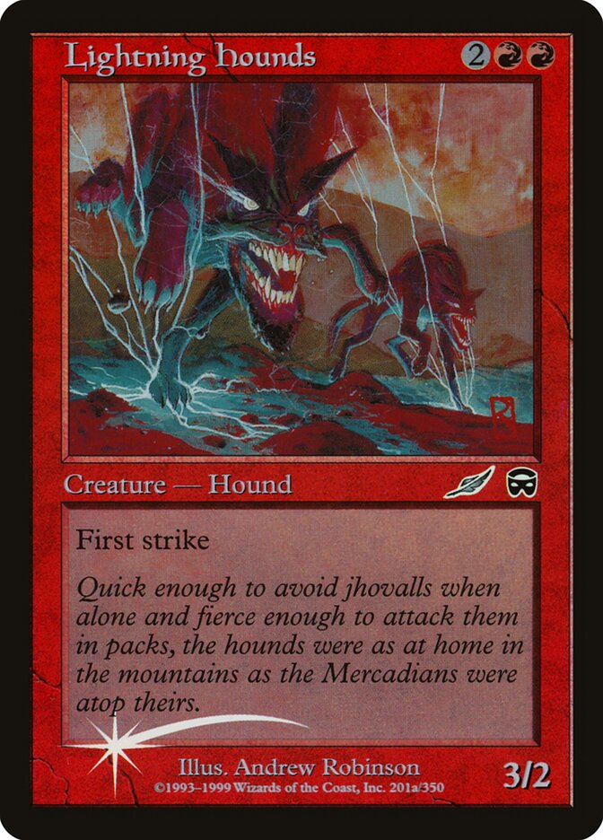 Sabujos do Relâmpago / Lightning Hounds - Magic: The Gathering - MoxLand