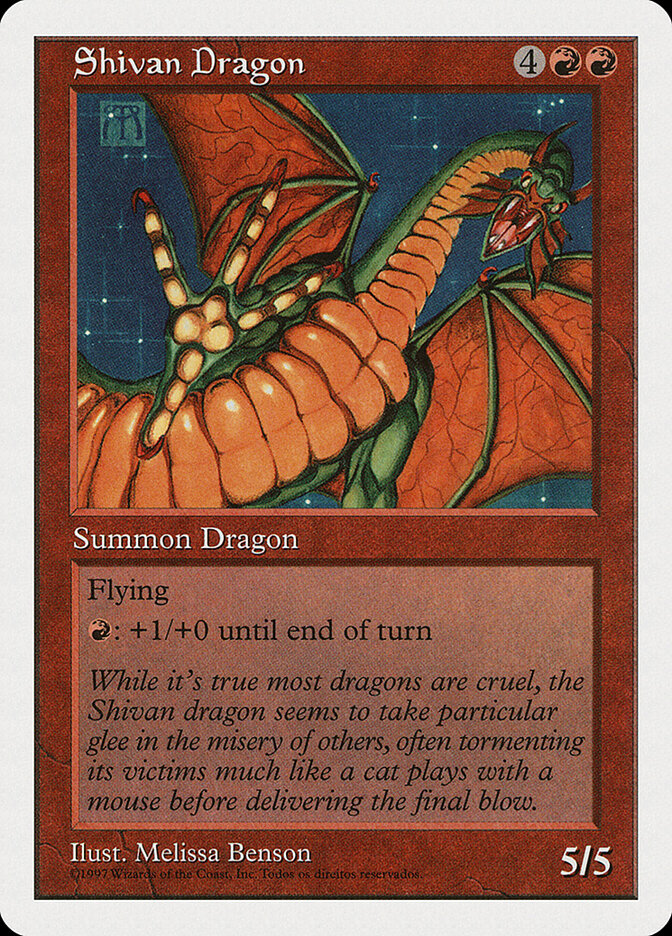 Dragão de Shiv / Shivan Dragon - Magic: The Gathering - MoxLand