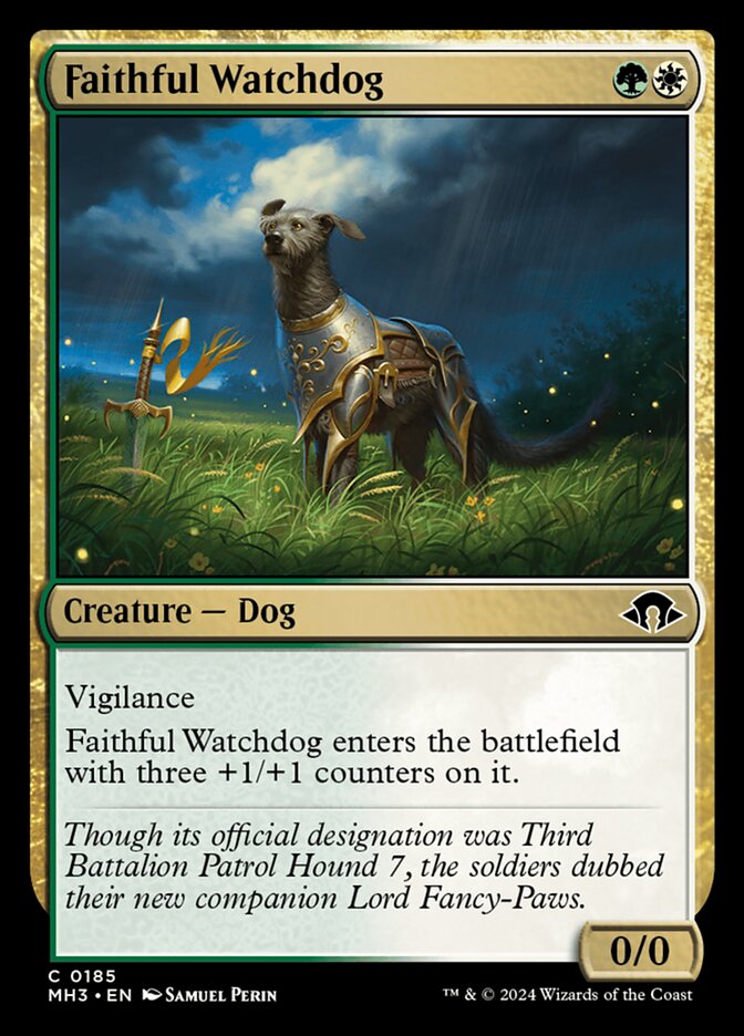 Cão de Guarda Leal / Faithful Watchdog - Magic: The Gathering - MoxLand