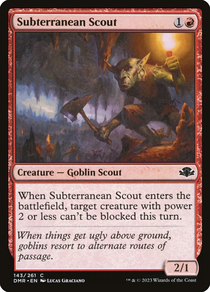 Batedor Subterrâneo / Subterranean Scout - Magic: The Gathering - MoxLand