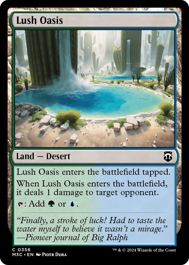 Oásis Vicejante / Lush Oasis - Magic: The Gathering - MoxLand