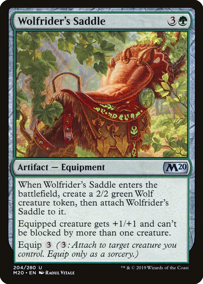Sela do Ginete de Lobos / Wolfrider's Saddle - Magic: The Gathering - MoxLand