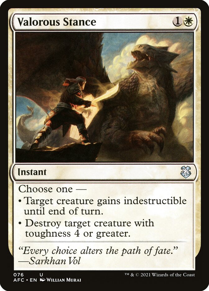Postura Valente / Valorous Stance - Magic: The Gathering - MoxLand