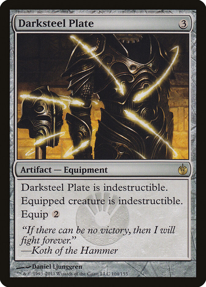 Couraça de Aço Negro / Darksteel Plate - Magic: The Gathering - MoxLand