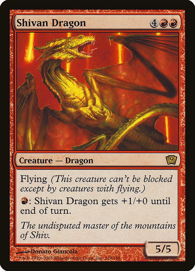 Dragão de Shiv / Shivan Dragon - Magic: The Gathering - MoxLand