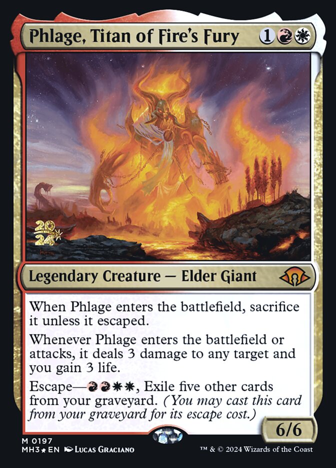 Phlage, Titã da Fúria Ígnea / Phlage, Titan of Fire's Fury - Magic: The Gathering - MoxLand