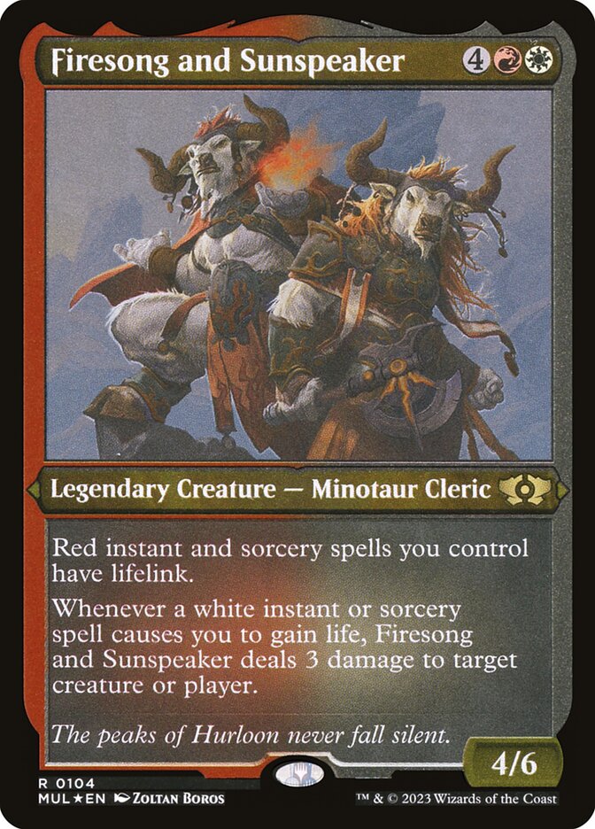 Canção do Fogo e Voz Solar / Firesong and Sunspeaker - Magic: The Gathering - MoxLand