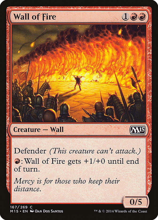 Barreira de Fogo / Wall of Fire - Magic: The Gathering - MoxLand