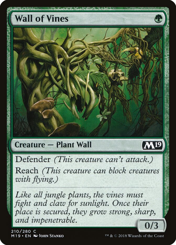 Barreira de Trepadeiras / Wall of Vines - Magic: The Gathering - MoxLand