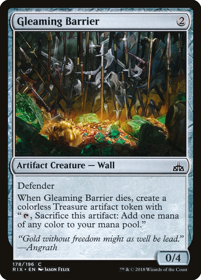 Barreira Reluzente / Gleaming Barrier - Magic: The Gathering - MoxLand