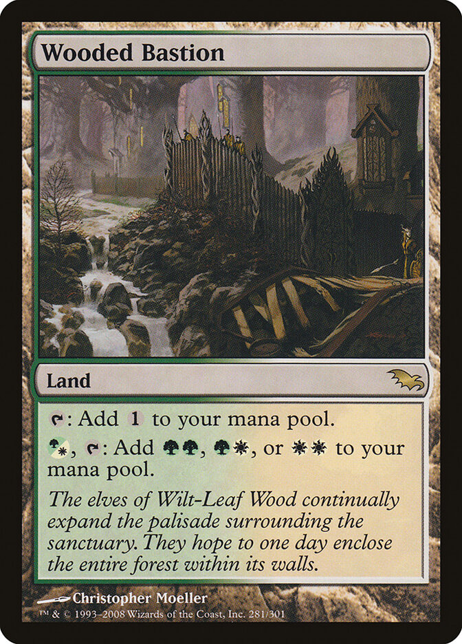 Bastião Florestal / Wooded Bastion - Magic: The Gathering - MoxLand
