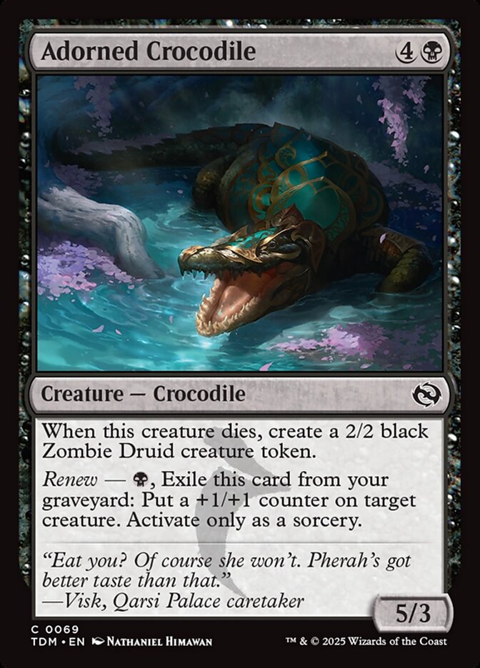Crocodila Adornada / Adorned Crocodile - Magic: The Gathering - MoxLand