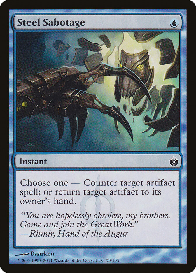 Sabotagem de Aço / Steel Sabotage - Magic: The Gathering - MoxLand