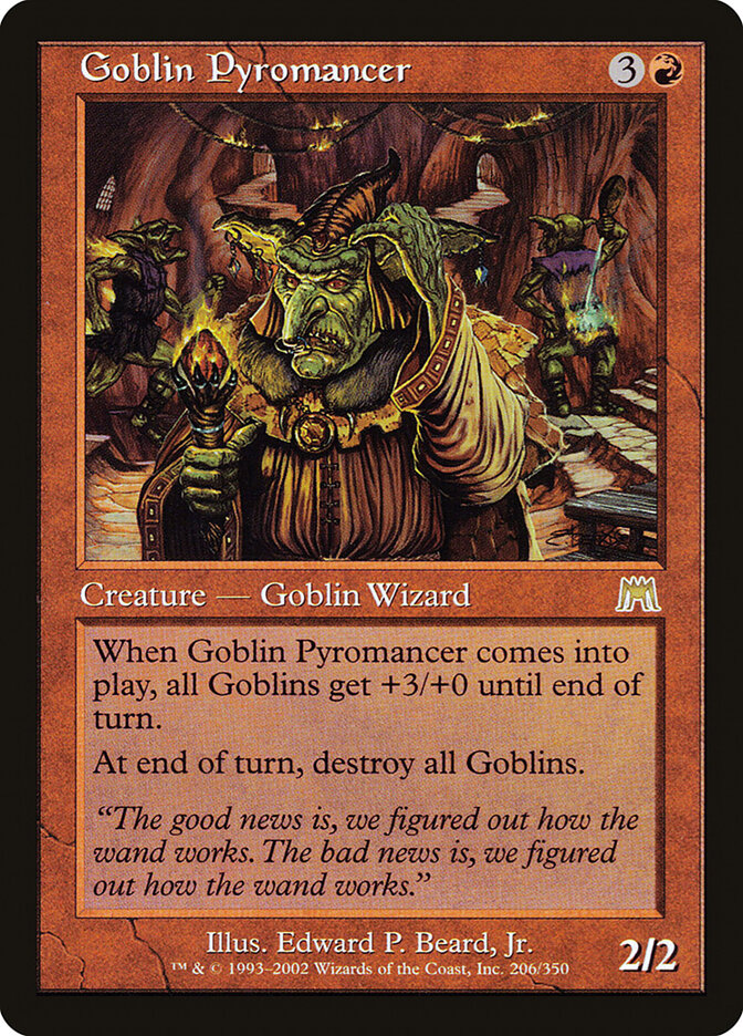 Piromante Goblin / Goblin Pyromancer - Magic: The Gathering - MoxLand