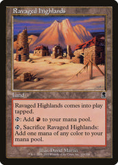 Planalto Devastado / Ravaged Highlands - Magic: The Gathering - MoxLand