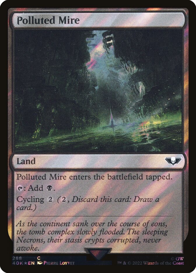 Lamaçal Poluído / Polluted Mire - Magic: The Gathering - MoxLand