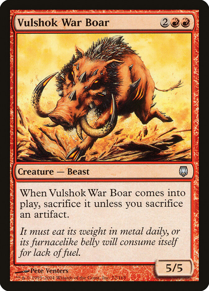 Javali de Guerra dos Vulshoques / Vulshok War Boar - Magic: The Gathering - MoxLand