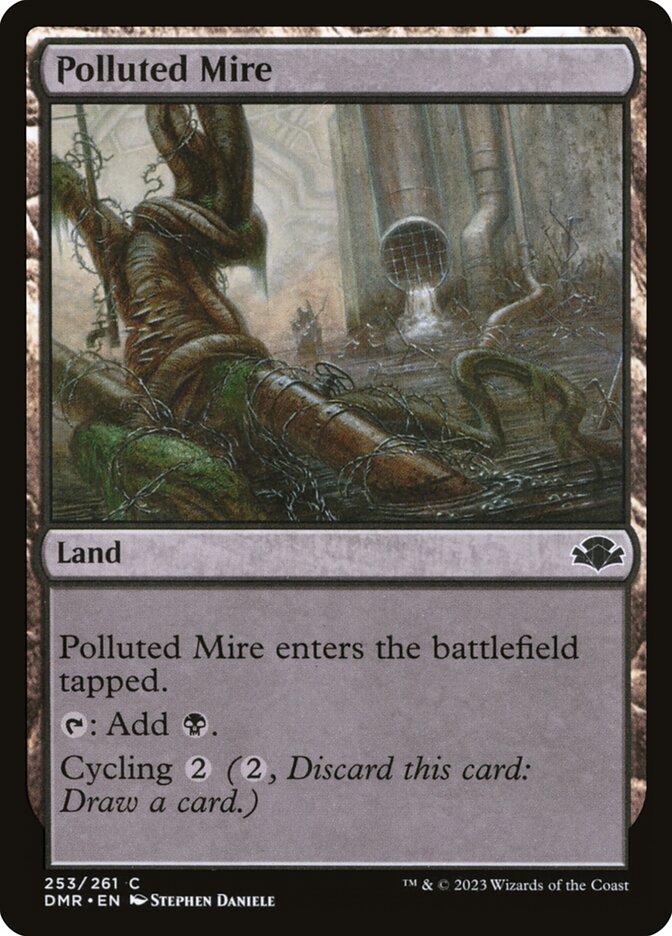Lamaçal Poluído / Polluted Mire - Magic: The Gathering - MoxLand