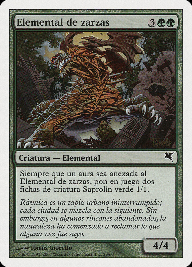 Elemental Espinhoso / Bramble Elemental - Magic: The Gathering - MoxLand