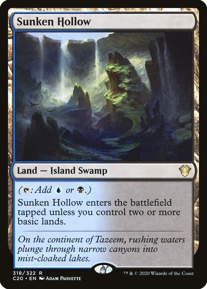 Vale Afundado / Sunken Hollow - Magic: The Gathering - MoxLand