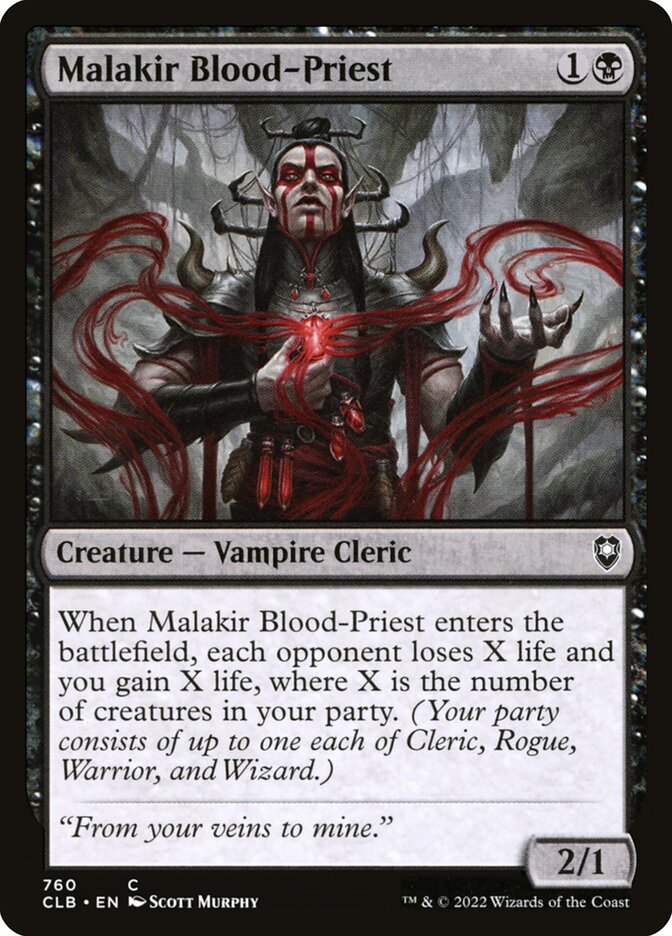 Sacerdote de Sangue de Malakir / Malakir Blood-Priest - Magic: The Gathering - MoxLand