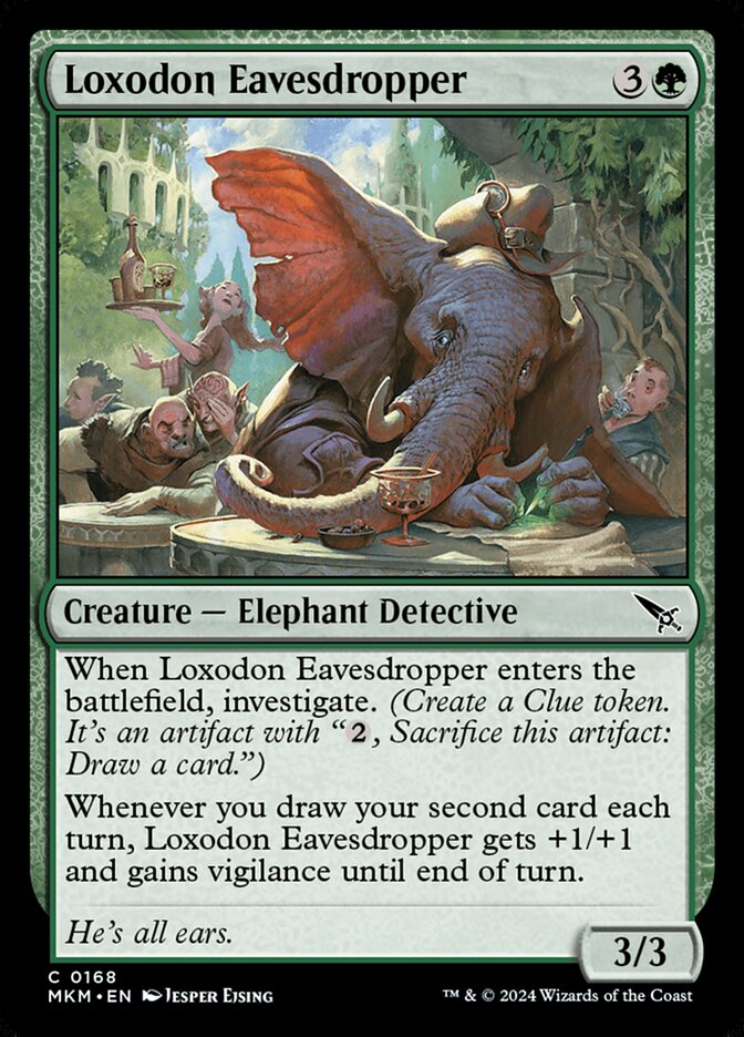 Loxodonte Bisbilhoteiro / Loxodon Eavesdropper - Magic: The Gathering - MoxLand